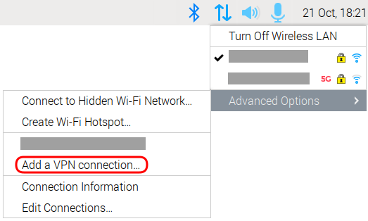 Raspbian System Tray